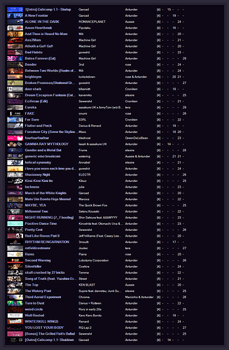 DY-5T 0P1-A (Dystopia) Songlist
