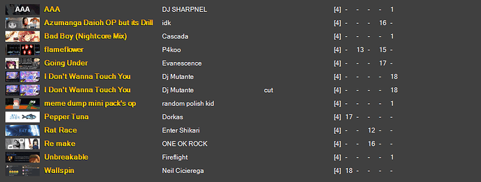 songlist